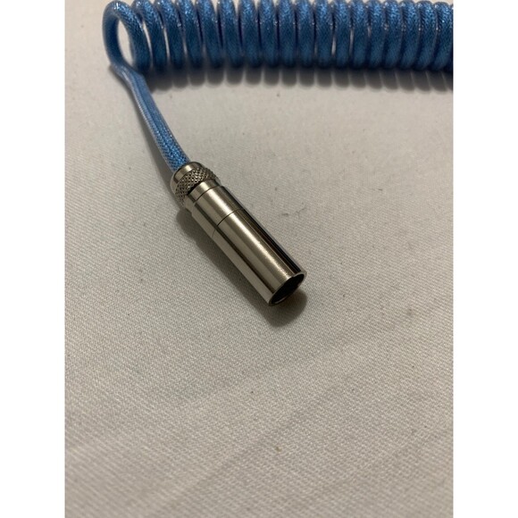 Quality Braided USB-C to USB-A Coiled Cable - Picture 4 of 5